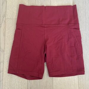 Athleta Scarlet Salutation Biker Shorts